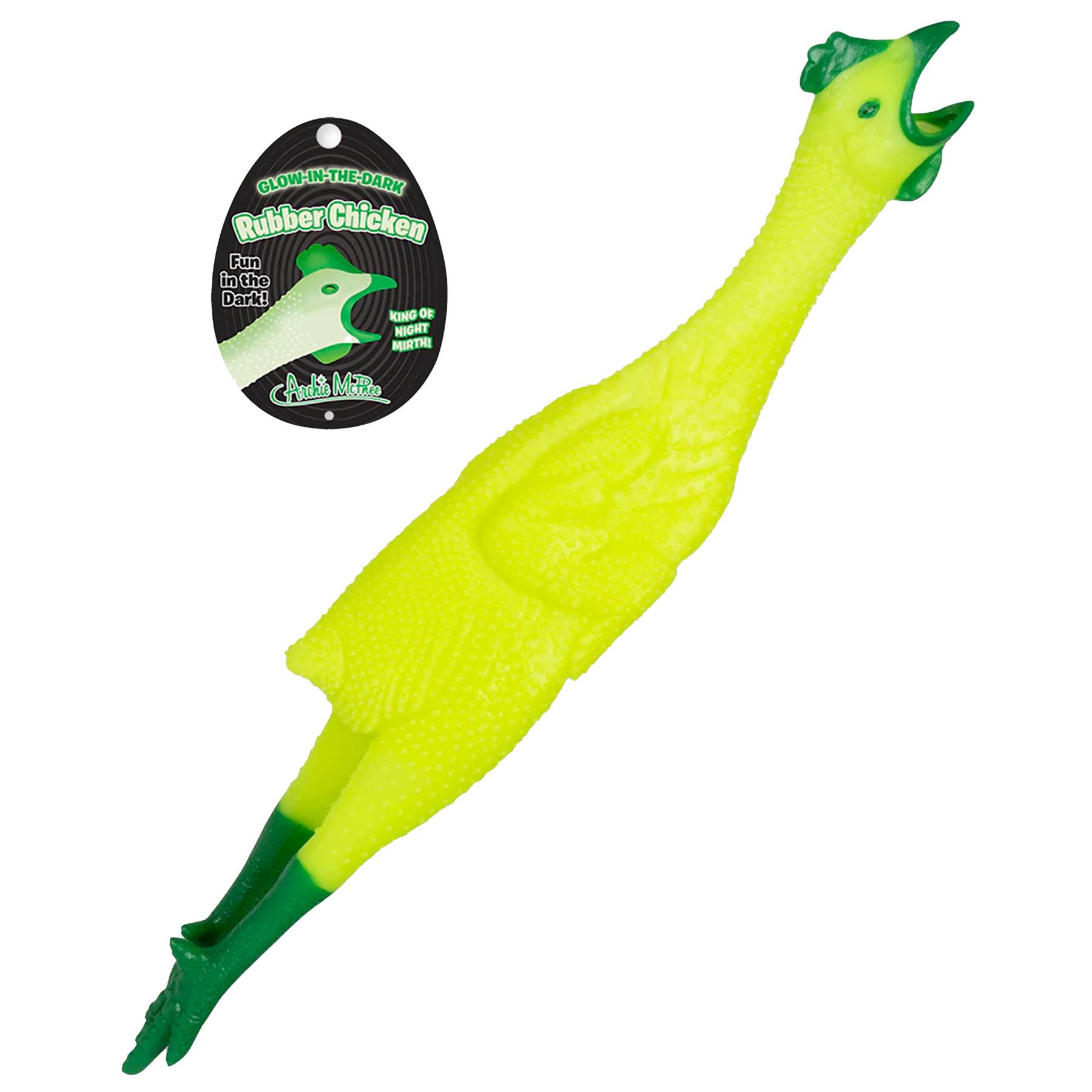 glow in the dark rubber chicken